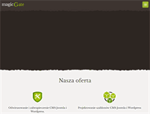 Tablet Screenshot of magicgate.pl